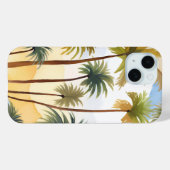 tropische palmbomen | Strand Waterverf schilderij Case-Mate iPhone Case (Achterkant (horizontaal))