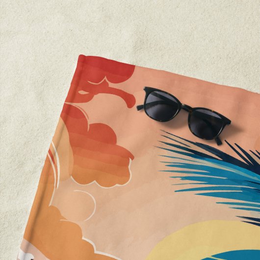 Tropische palmbomen strandlaken (In situ)