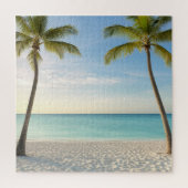 Tropische Palmbomen Strandparadijs Legpuzzel (Verticaal)