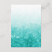 tropische palmbomen strandtrouwinformatiekaart informatiekaartje (Achterkant)