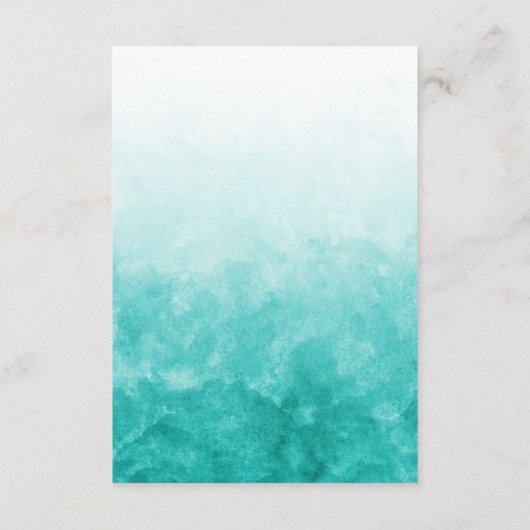 tropische palmbomen strandtrouwinformatiekaart informatiekaartje (Achterkant)