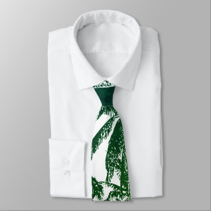 Tropische palmbomen stropdas