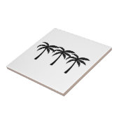 Tropische palmbomen tegeltje (Zijkant)