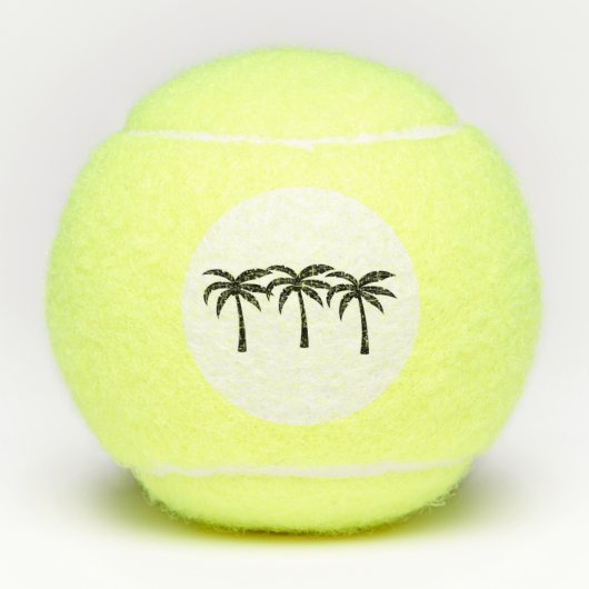 Tropische palmbomen tennisballen (Voorkant)