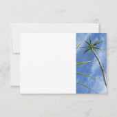 Tropische Palmbomen Twain Quote Flat Note Kaart (Achterkant)