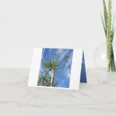 Tropische palmbomen Twain Quote Notitiekaartje (Achterkant)