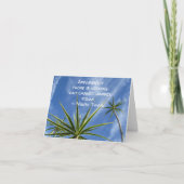 Tropische palmbomen Twain Quote Notitiekaartje (Voorkant)