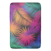 Tropische palmbomen verlaten Oerwoud regenboog Badmat (Voorkant Verticaal)