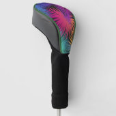 Tropische palmbomen verlaten Oerwoud regenboog Golfheadcover (Schuin)