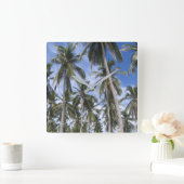 Tropische palmbomen vierkante klok (Huis)
