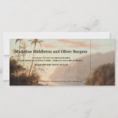 Tropische palmbomen voor instapbestemming (Achterkant)