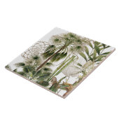 Tropische palmbomen voor tropische eilanden tegeltje (Zijkant)