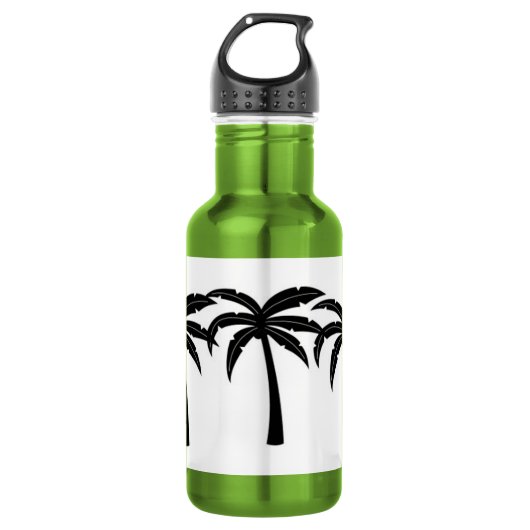 Tropische palmbomen waterfles (Voorkant)