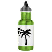 Tropische palmbomen waterfles (Rechts)