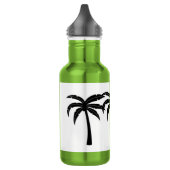 Tropische palmbomen waterfles (Links)