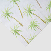 Tropische palmbomen Waterverf blauw ombre Tissuepapier (Detail)