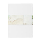 Tropische palmbomen Zand BeachBestemming Bruiloft Uitnodigingen Wikkel (Achterkant Voorbeeld)