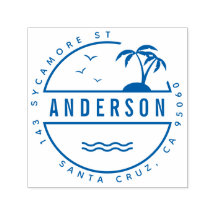 Tropische palmbomen Zomer Familie Retouradres