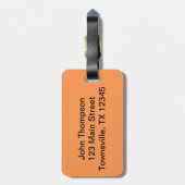 Tropische palmbomen zonsondergang bagagelabel (Achterkant verticaal)