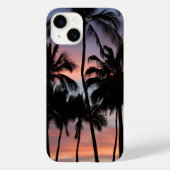 Tropische palmbomen zonsondergang Case-Mate iPhone case (Achterkant)