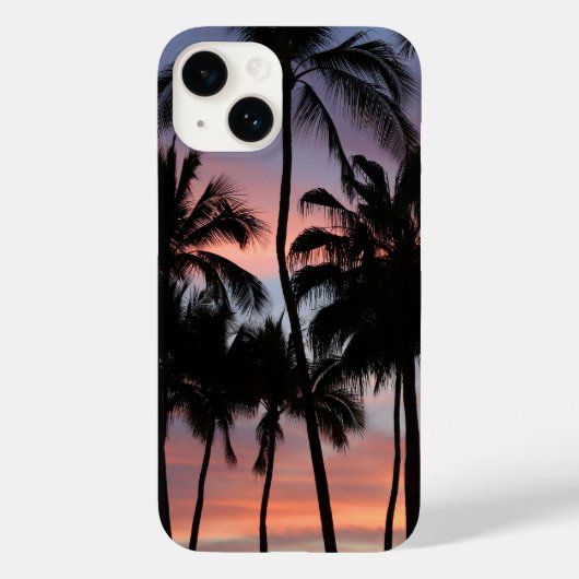 Tropische palmbomen zonsondergang Case-Mate iPhone case (Achterkant)