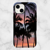 Tropische palmbomen zonsondergang Case-Mate iPhone case