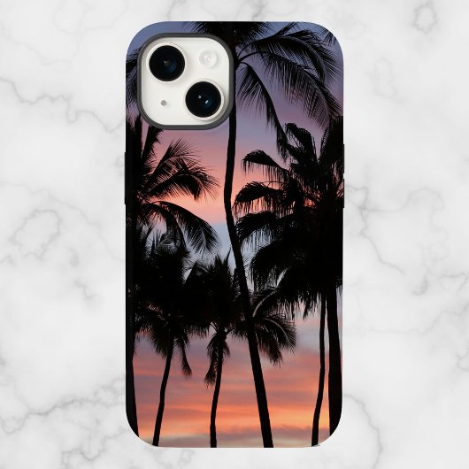 Tropische palmbomen zonsondergang Case-Mate iPhone case