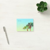 tropische palmboom aangepast bericht post-it® notes (Kantoor)