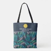 Tropische palmboom Afdrukken Aangepaste Pickleball Tote Bag (Achterkant)