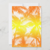 Tropische palmboom Aloha Vrijgezellenfeest ananas Kaart (Achterkant)