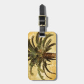  tropische palmboom bagagelabel (Voorkant verticaal)