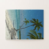 Tropische palmboom Beach Puzzle Legpuzzel (Horizontaal)