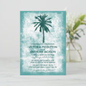 Tropische palmboom Beach Weddenschap Kaart (Staand voorkant)