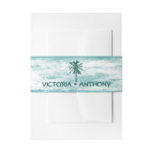 Tropische palmboom Beach Weddenschap Uitnodigingen Wikkel (Voorkant Voorbeeld)