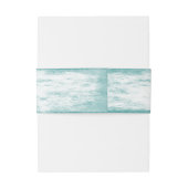 Tropische palmboom Beach Weddenschap Uitnodigingen Wikkel (Achterkant Voorbeeld)