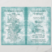 Tropische palmboom Beach Wedding Programme (Achterkant)