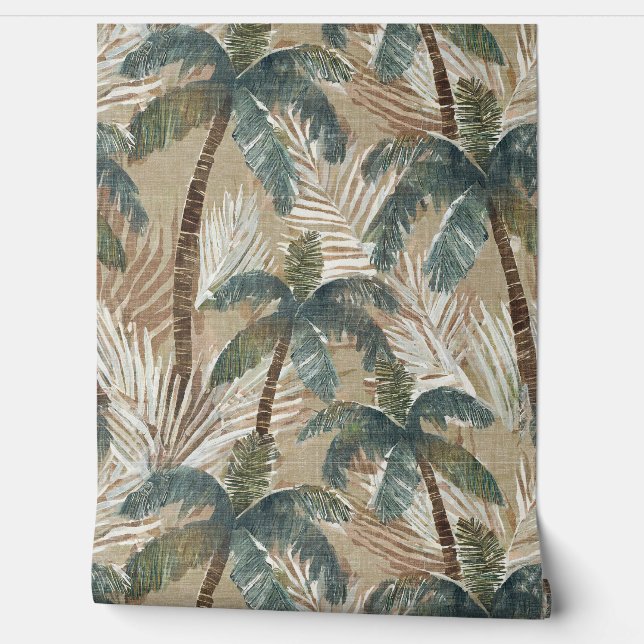 tropische palmboom behang (Afrollen)