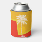 Tropische palmboom blikjeskoeler (Blikje Achterkant)