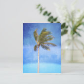 Tropische palmboom briefkaart (Staand voorkant)