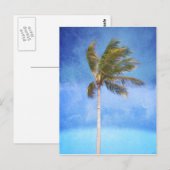 Tropische palmboom briefkaart (Voorkant / Achterkant)