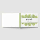 Tropische palmboom bruiloft gastenboek (Volledig)