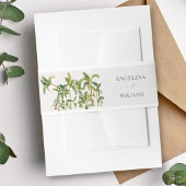 Tropische palmboom bruiloft uitnodigingen wikkel