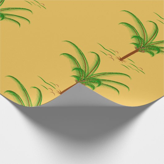 Tropische palmboom cadeaupapier (Hoek)