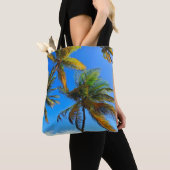 Tropische palmboom Canvas tas – Coastal Vibes (Dichtbij)