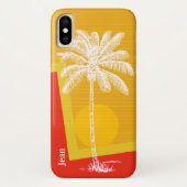 Tropische palmboom Case-Mate iPhone case (Achterkant)