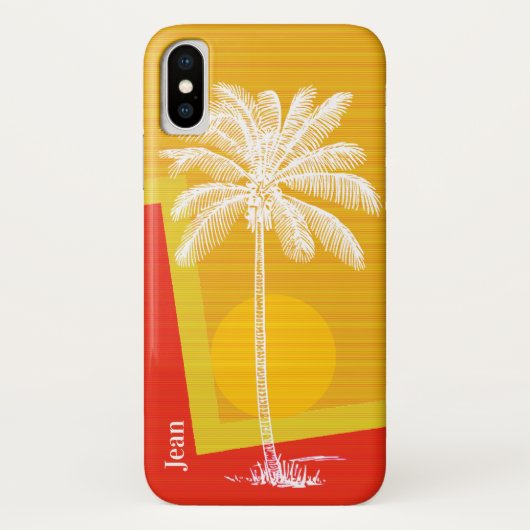 Tropische palmboom Case-Mate iPhone case (Achterkant)