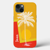 Tropische palmboom Case-Mate iPhone case (Achterkant)