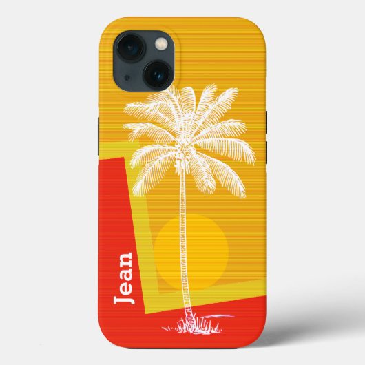 Tropische palmboom Case-Mate iPhone case (Achterkant)