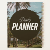 Tropische Palmboom Dagelijkse Planner (Achterkant)