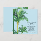 Tropische palmboom — drukproef kaart (Voorkant / Achterkant)